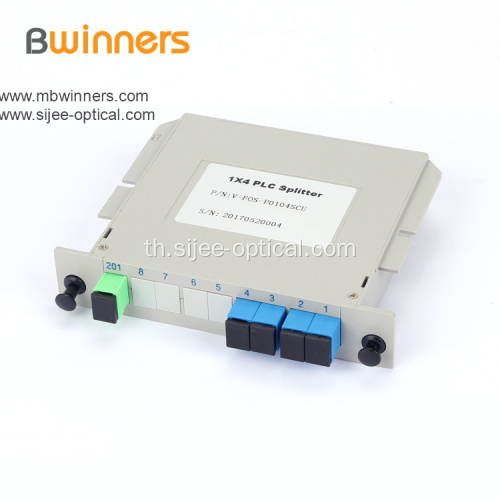 1X4 SC / APC โหมดแยกเดี่ยวชนิดแยก PLC
